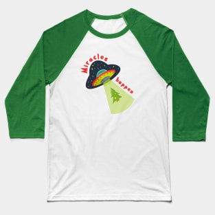 Alien X-mas Baseball T-Shirt